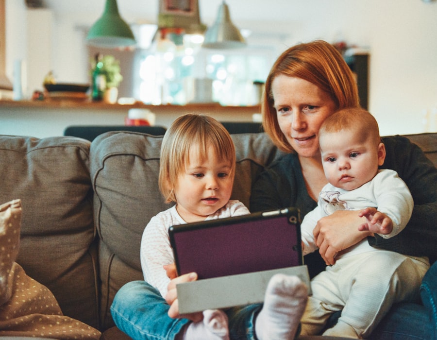 Parent and child spending time together