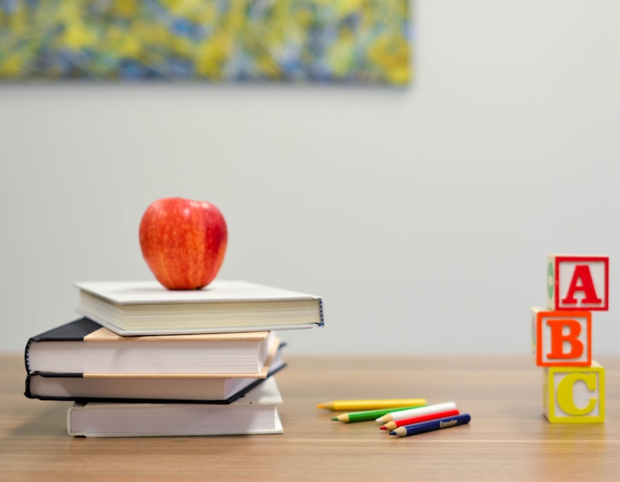 Student focused on learning with academic support
